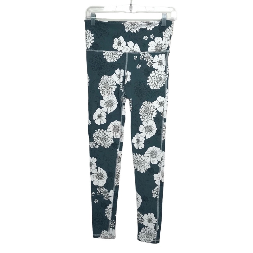 Mono B Slate Floral Leggings Small